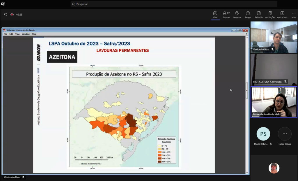 Mapa De Producao Olivas Rs